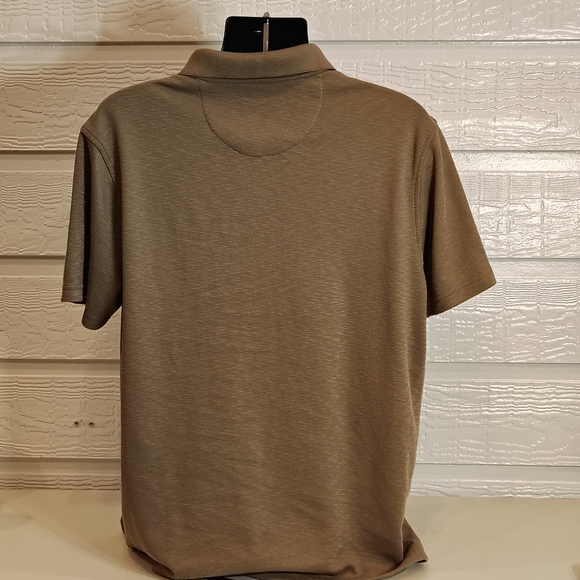 Tasso Elba Brown Polo Shirt W/ Sun Protection Men's XL - Picture 5 of 8